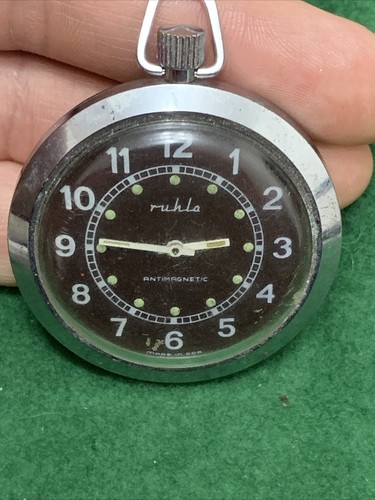 Vintage pocket watch ruhla - watch,