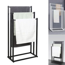 3 Tier Free Standing Towel Drying Rail Stand Unit Rack Storage Bathroom Stand UK