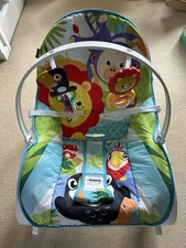 Fisher-Price Rainforest Friends Infant-Toddler Rocker Baby Bouncer Chair