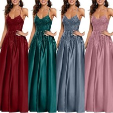 Women's Satin Bridesmaid Dress