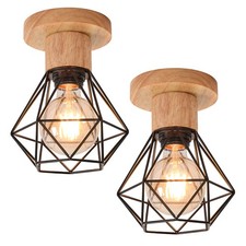 2x Retro Vintage Ceiling Light