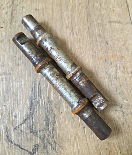 Pair vintage cottered bottom - pair,