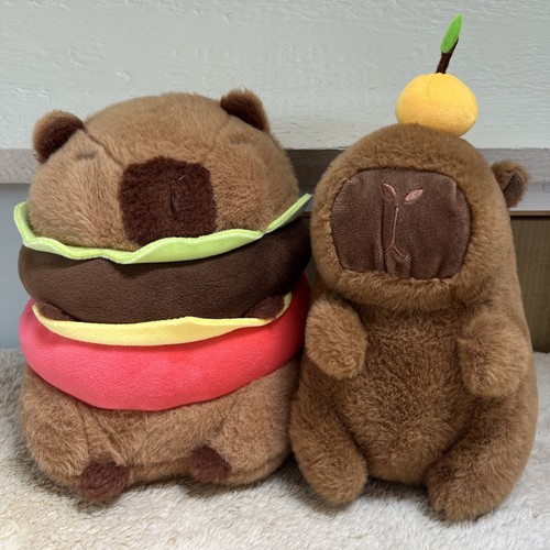Capybara burger soft toy - soft, 9”
