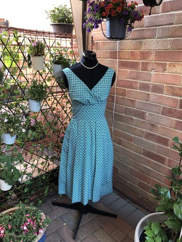 Green and white - green, vintage