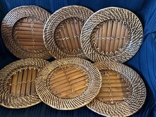 Rattan Wicker Charger Plates