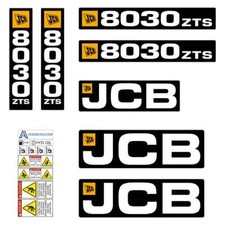 JCB 8030 ZTS decals - Repro