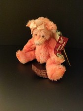 Russ Pink Mohair Collection Teddy Bear Margaux Vintage Limited Ed + Certificate