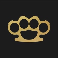 Brass Knuckles Outline Vinyl