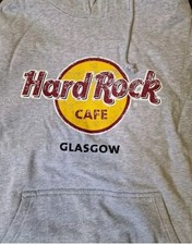 Hard Rock Cafe Glasgow Grey Hoodie Size M New With Tags XXL