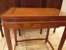 Walnut Solid Wood Side Tables Pair. Good Condition. Used.