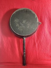 Rare Antique SWAIN 8 INCH Cast Iron Skillet Single Diamond Spout Original Handle