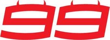 JORGE LORENZO 99 Devil & Devil (2017) - Moto GP STICKER DECAL SMALL Ducati