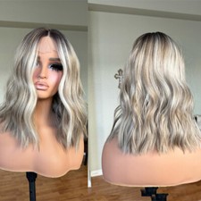 Ashy Grey Blonde Highlights