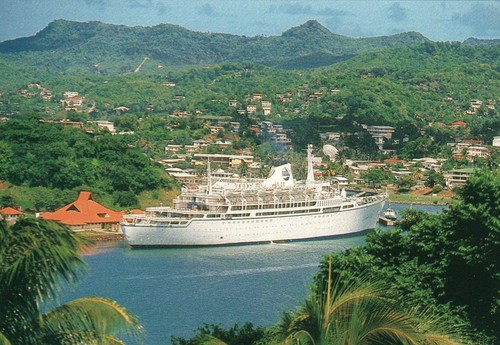Vintage cruise ship - vintage, seawind