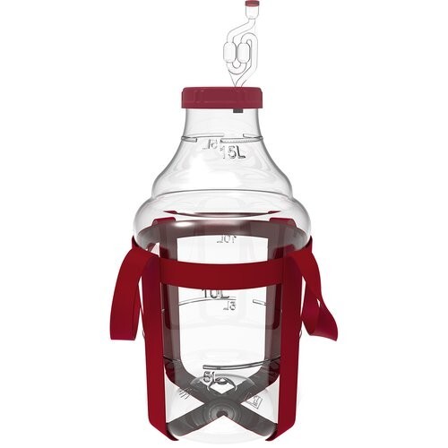 Plastic demijohn with - 15,