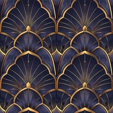 20x Blue Theos Art Deco Peel and Stick Tiles Vinyl Sticker Bathroom Kitchen