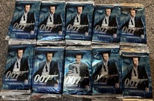 100 PACKS, JAMES BOND 007 COMMANDER SPY CARDS SEALED BOOSTER PACKS RARE
