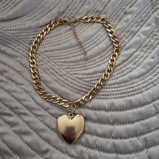Vintage Large Heart Goldtone