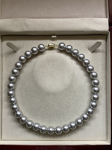 Silver grey tone faux - grey,