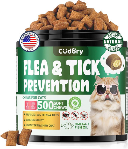 Flea and tick support - for, cats