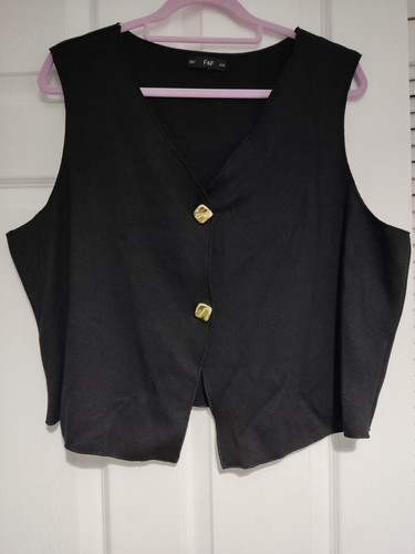 Black button up knitted - button,