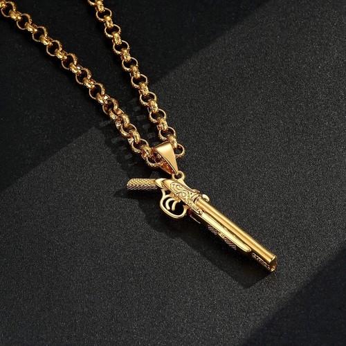 Men 9ct gold double barrel - men,