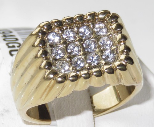 Mens gold ring - signet, pinky