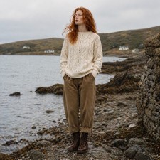 Cable Knit Alpaca Blend Jumper