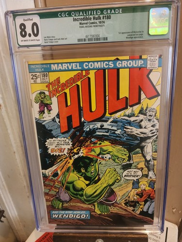 Incredible hulk 180 cgc 0 - #180, 8.0