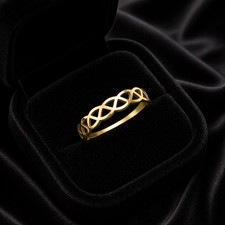 Celtic Band Ring 9ct Yellow