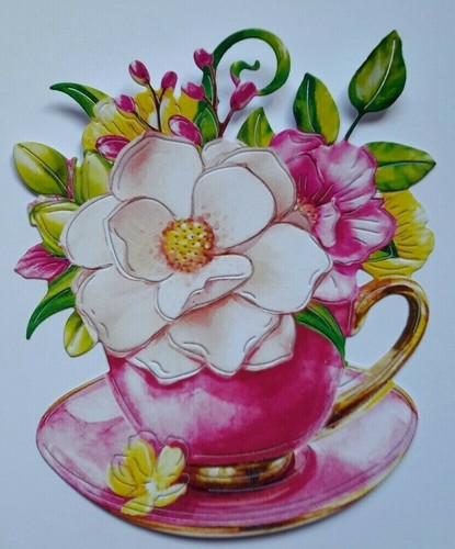 Tattered lace flower - tattered, tea
