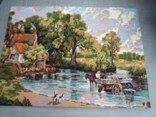 Vintage wool tapestry - vintage,