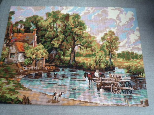 Vintage wool tapestry - vintage,