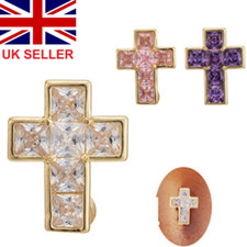 Belly Bars Navel Button Piercing Rings Crystal Body Jewellery Dangle Ring Silver