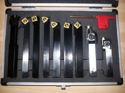 Lathe tools 9pc indexable - -,