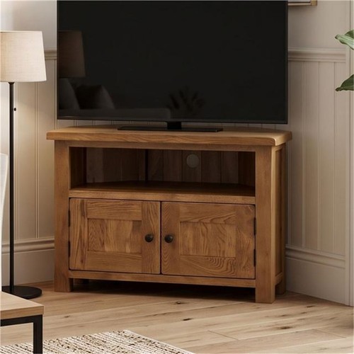 Solid oak corner unit with - oak,