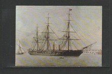 Postcard-HMS Warrior at