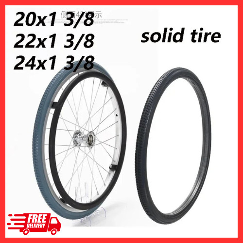 24x1 inch solid - 3/8,