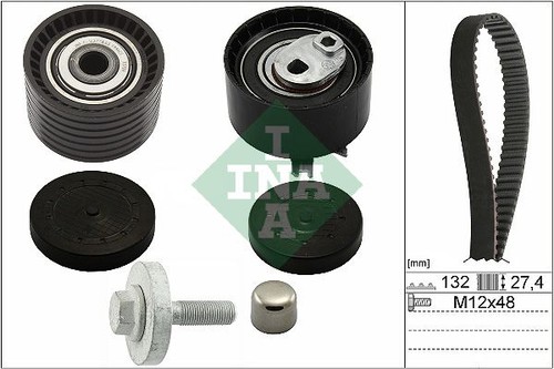 Timing belt and adjustment