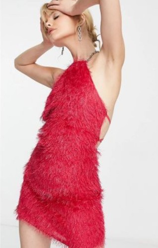 Amy lynn womens faux feather - lynn,