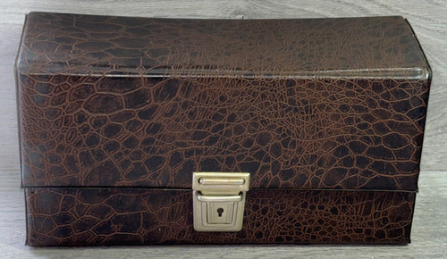 Brown vinyl cassette box tape - brown,