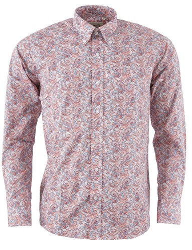 Relco mens red paisley long - mens,