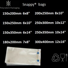  Snappy Heat sealer Bags, Jaw Heat Seal Bags, 150x200mm, 150x250mm, 180x200mm 