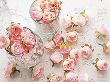 Rose Bud Decorative Synthetic Flowers (Faux Silk) in 30 Colours - Mini Rose Buds