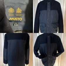 MENS NAVY MUSTO JACKET size XL