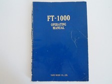 YAESU FT 1000 INSTRUCTION MANUAL ONLY............RADIO_TRADER_IRELAND.
