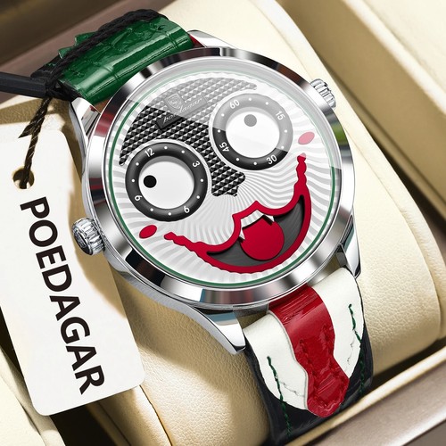 Tourbillon leather watch - tourbillon,