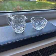 Waterford Crystal Mini Creamer Cream jug and Sugar Bowl 