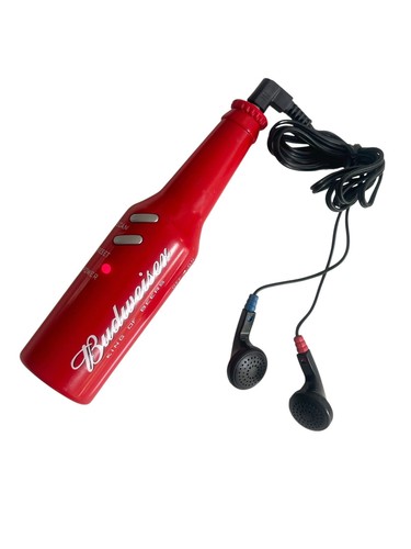 Vintage budweiser bottle radio - bottle,