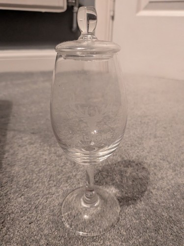 Dalmore whiskey glass - with, lid